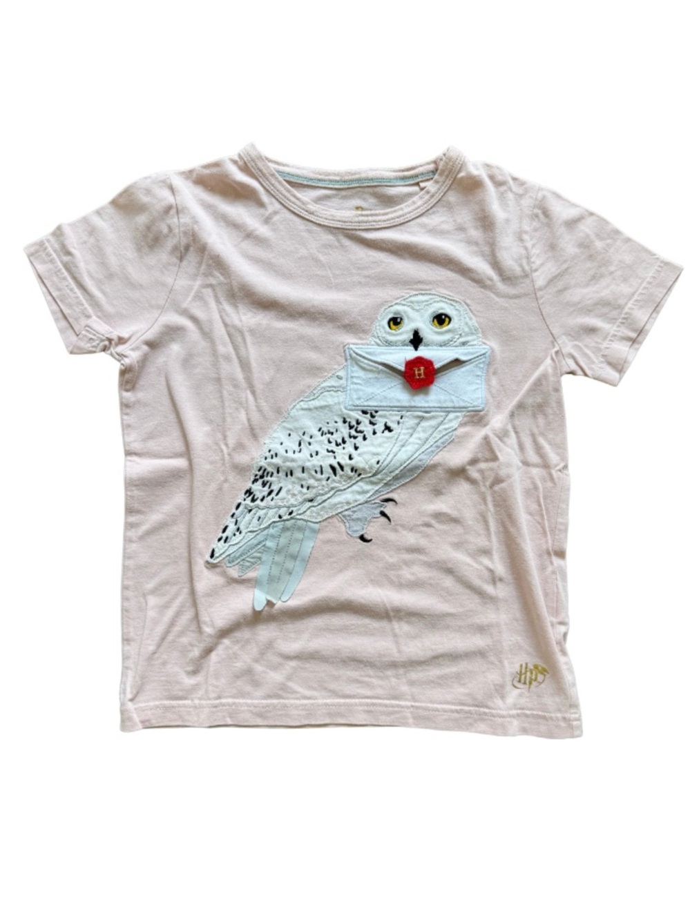 Mini Boden x Harry Potter Hedwig Owl Appliqué Tee 5-6Y 116cm